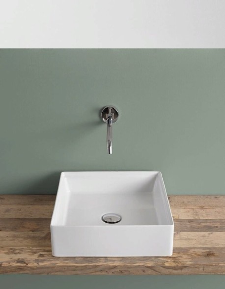 Раковина Artceram Scalino накладная без отверстий  цвет белый  SCL001 01 00