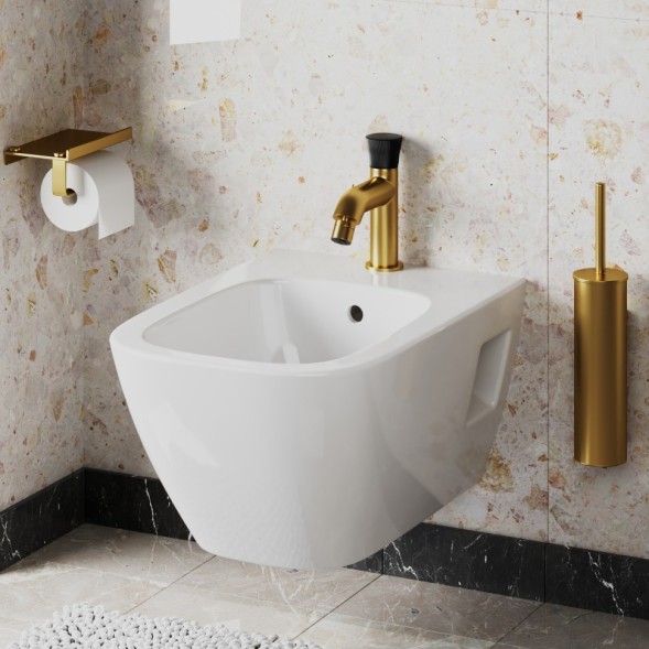 Paini 18PJ304PZ Смеситель для биде Домус , брашированные золото/чёрный