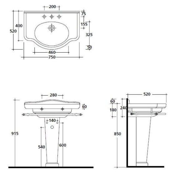 Пьедестал GALASSIA ETHOS 8436 NE цвет черный глянцевый