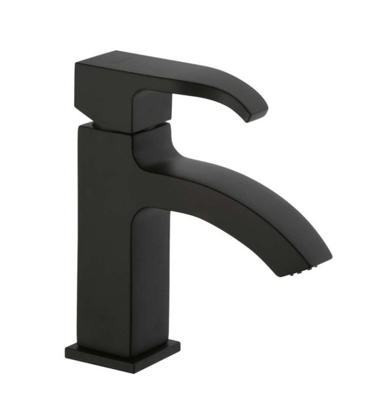 Emmevi Niagara, однорычажный смеситель для раковины с донным клапаном, цвет черный матовый 74003/NEO