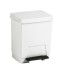 NOFER Ведро для мусора с педалью 8 л. ABS  14025.W белый
