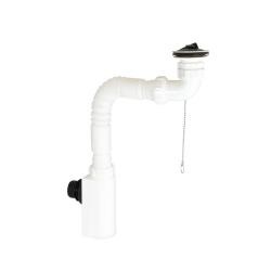 NOFER Сифонный комплект с клапаном сливной для раковины Н5 ABS  302A