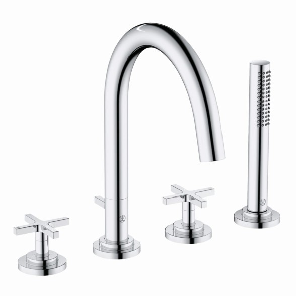 Смеситель KLUDI NOVA FONTE Classic 204250520 для ванны на бортик