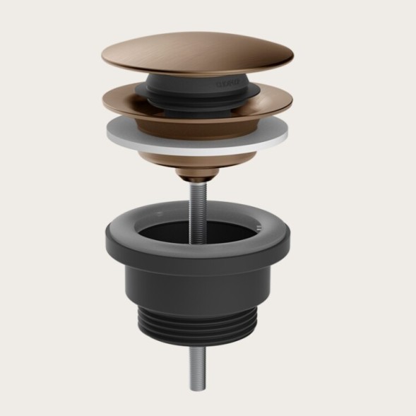Gessi Донный клапан, Technical Accessories, для раковин, 1 1#4", цвет медь матовая