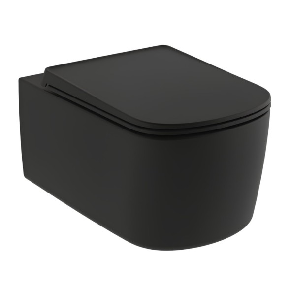 Унитаз KLUDI RESA S 27WCSET39 подвесной безободковый с сиденьем крышкой с плавным опусканием