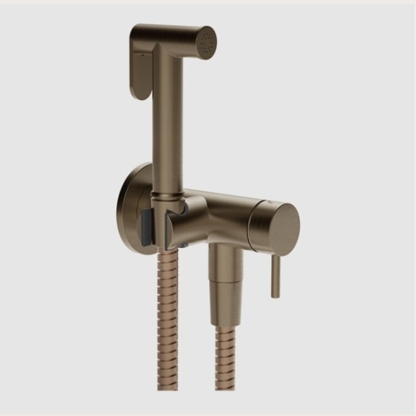 Gessi Гигиенический душ, цвет брашиварованная бронза 45130#761