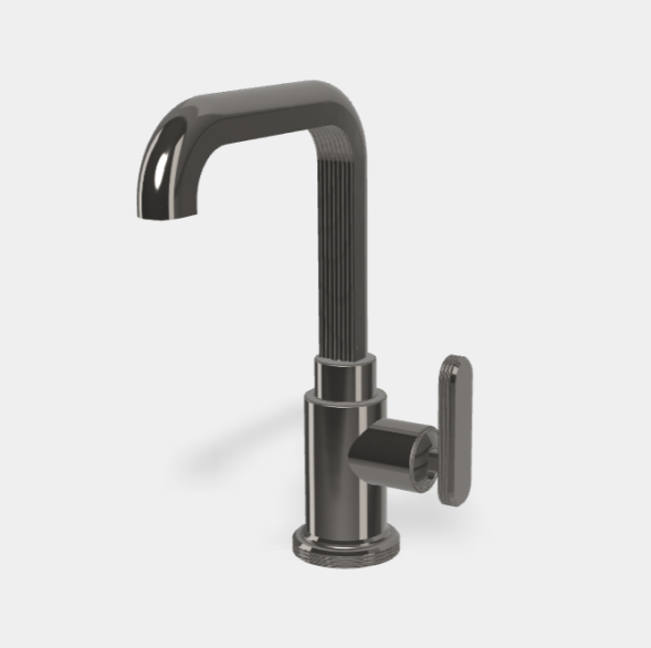 Смеситель для раковины, Fima Carlo Frattini, Park Lane, цвет-хром черный (Black Chrome, Polished Black chrome) F1321LCN