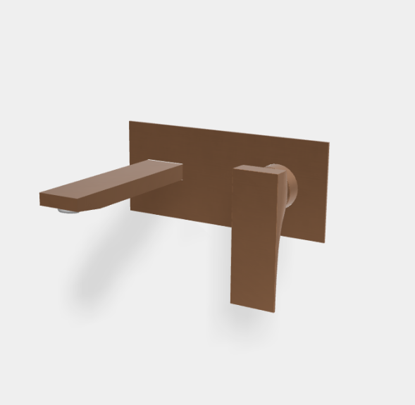 Смеситель для раковины, Fima Carlo Frattini, Zeta, цвет-бронза брашированная янтарная F3971WX5ZS