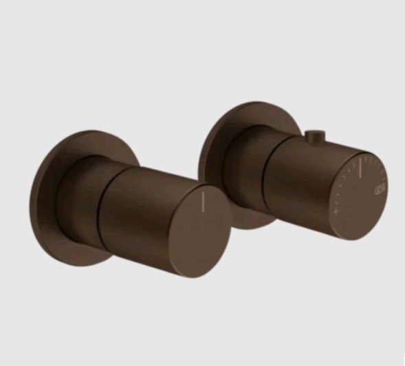 Gessi Смеситель для душа, Habito Bath Shower, на 3 потребителя, цвет Темная бронза 70036#845