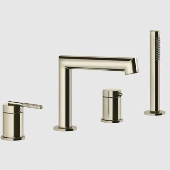 Gessi Смеситель для ванны и душа, Ingranaggio, цвет Никель  63537#720
