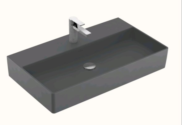 Villeroy&amp;Boch Раковина, Memento 2.0, шгв 800*470*135, отверстия для смесителя-1 сквозное, 2 промаркированных, CeramicPlus, цвет-альпийский белый 4A228LR1