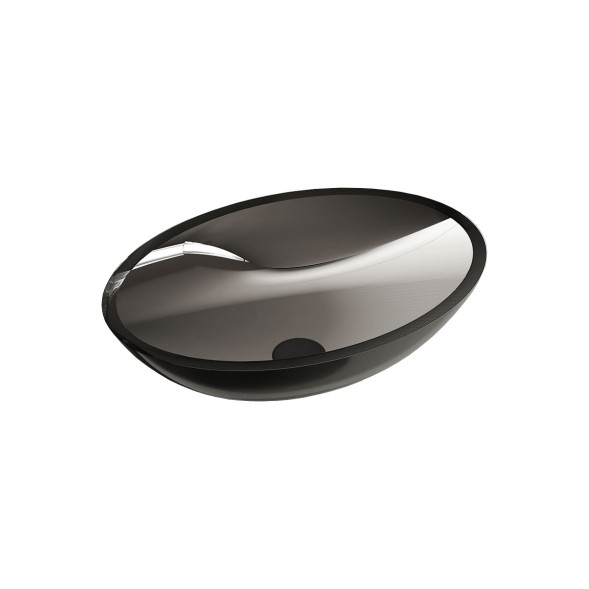 Vincea Раковина прозрачная  VBS-6T11B, 500*350*150, накладная, цвет черный