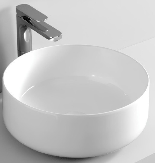 Раковина Artceram Cognac Quadro накладная без отверстий  цвет белый  COL001 01 00