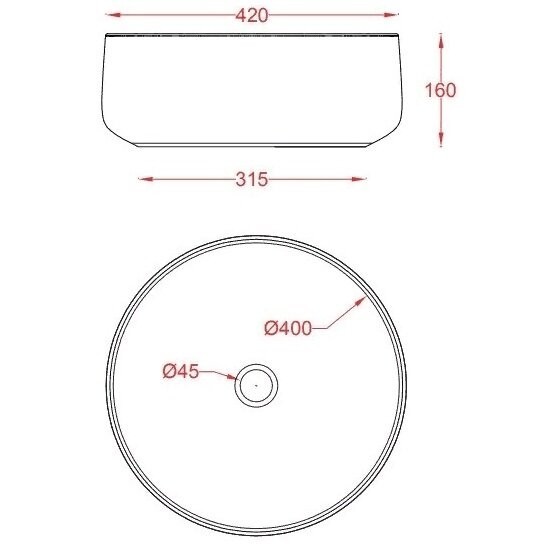 Раковина Artceram Cognac Quadro накладная без отверстий  цвет белый  COL001 01 00