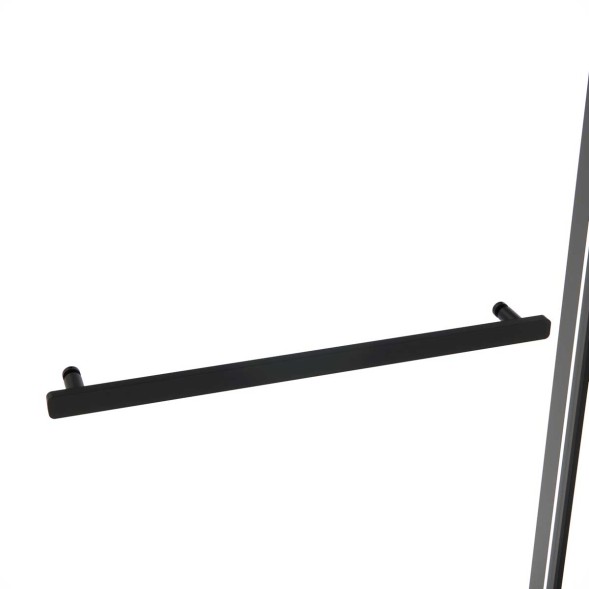 Vincea Душевая дверь Слим Софт (Slim Soft) VDS-1SS140CLB, 1400, черный, стекло прозрачное