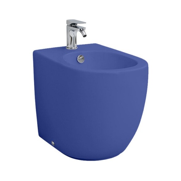 Биде Artceram File 2.0 напольное с одним отверстием  цвет blue sapphire FLB002 16 00