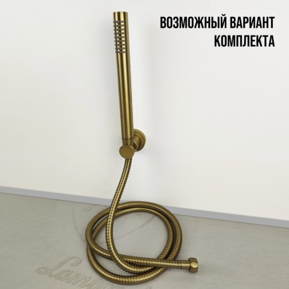 Paini 53PJ186TT Держатель для лейки круглый, фиксированный, брашированное золото