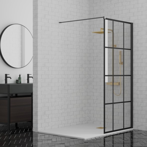 Paini Душевая перегородка 80x195 рисунок решетка