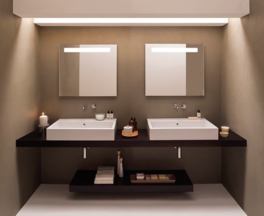 Раковина GLOBO STONE подвесная или накладная с пятью намеченными отверстиями  цвет белый SCQ81BI