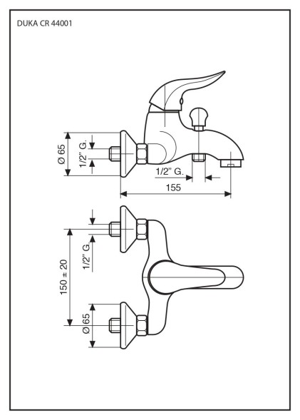 Emmevi Duka, смеситель для ванной, цвет золото 44001/OR