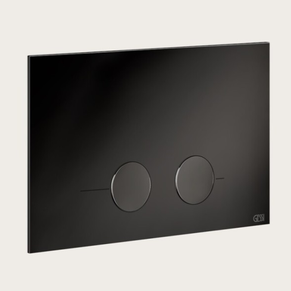 Gessi Клавиша смыва, для унитаза, шгв 215*5*145, цвет черный брашированный металл  54615#707