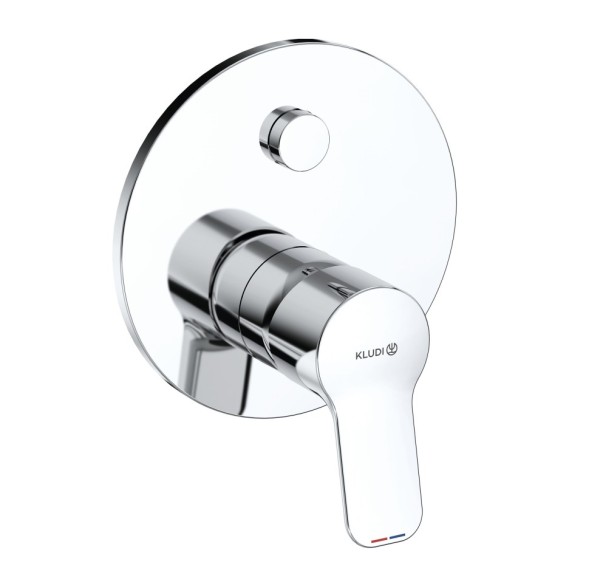 Смеситель KLUDI PURE&amp;EASY 377590565 для ванны и душа встраиваемый внешняя часть с автоматическим переключателем воды PUSH&amp;SWITCH