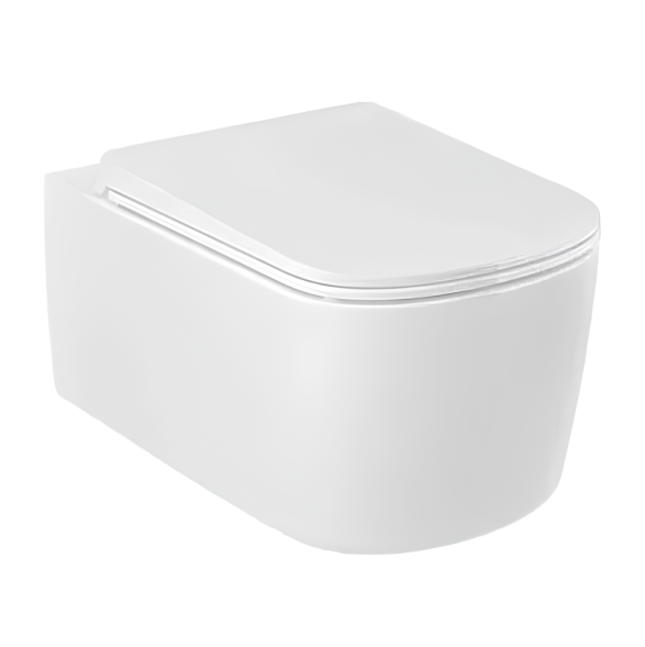 Унитаз KLUDI RESA S 27WCSET43 подвесной безободковый с сиденьем крышкой с плавным опусканием