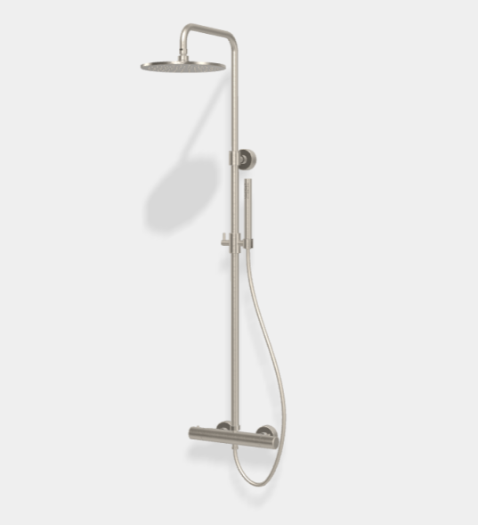 Душевая стойка, Fima Carlo Frattini, Shower column, цвет-брашированный никель F3255/R256SN