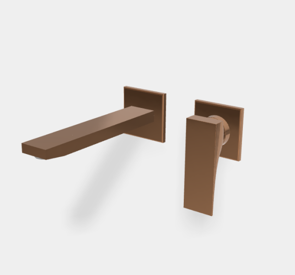 Смеситель для раковины, Fima Carlo Frattini, Zeta, цвет-бронза янтарна F3971WLX8ZL