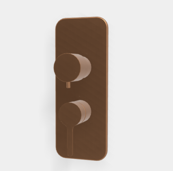 Смеситель для душа, Fima Carlo Frattini, Snap, на 2/3 потребителя, цвет-бронза брашированная янтарная F3119X6ZS