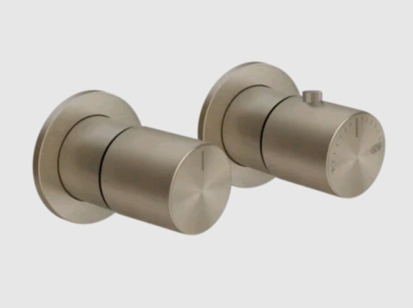 Gessi Смеситель для душа, Habito Bath Shower, на 3 потребителя, цвет Никель матовый 70036#149