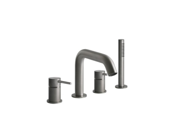Gessi Смеситель для ванны и душа, BATH316, цвет Брашиварованная сталь  54037#239