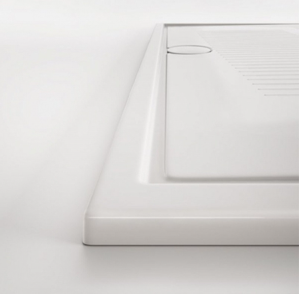 Поддон HATRIA LIF H3 SBY1W101 напольный или встраиваемый в пол 90х70х3 см цвет белый