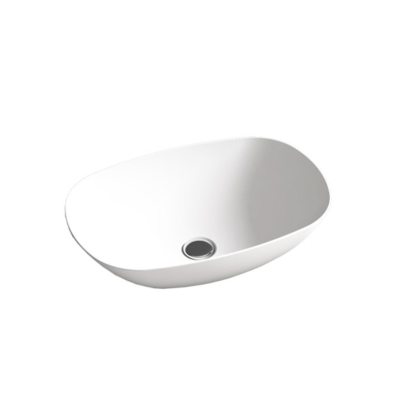 Vincea Раковина Солид Серфейс (Solid Surface)  VBS-6T12MW, 540*360*150, накладная, цвет белый матовый