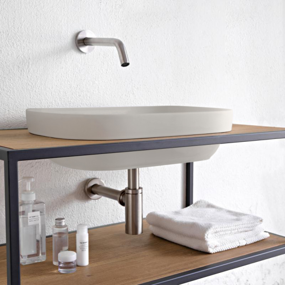 Раковина Scarabeo GLAM полувстраиваемая без перелива без отверстий цвет белый матовый 1805 41