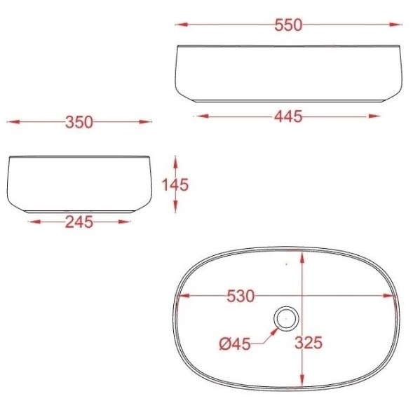 Раковина Artceram Cognac Quadro накладная без отверстий  цвет белый  COL003 01 00