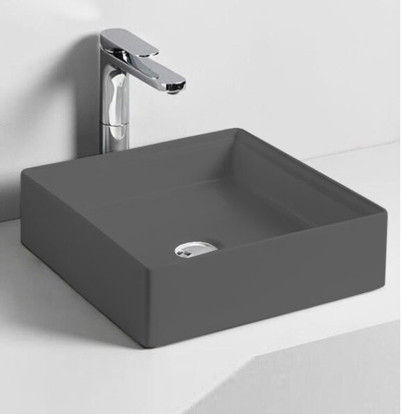 Раковина Artceram Scalino накладная без отверстий цвет grigio oliva SCL001 15 00