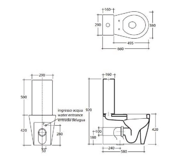 Унитаз моноблок с бачком GALASSIA xES 9910 MT+9925 MT напольный цвет белый матовый
