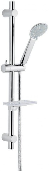 Emmevi, душевой комплект: штанга, лейка, шланг, мыльница. C02577, цвет хром C02577CR