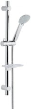Emmevi, душевой комплект: штанга, лейка, шланг, мыльница. C02577, цвет хром C02577CR