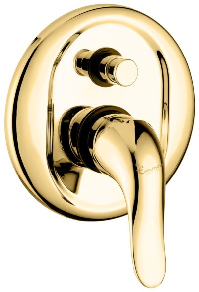 Emmevi Duka, смеситель внутристенный на 2 выхода, цвет золото 44019/OR