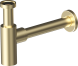 AQG, круглый сифон MINIMALISTA 1”1/4 из латуни, цвет матовое золото (PVD)