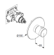 Термостат KLUDI BALANCE 527390575 для ванны и душа центральный встраиваемый