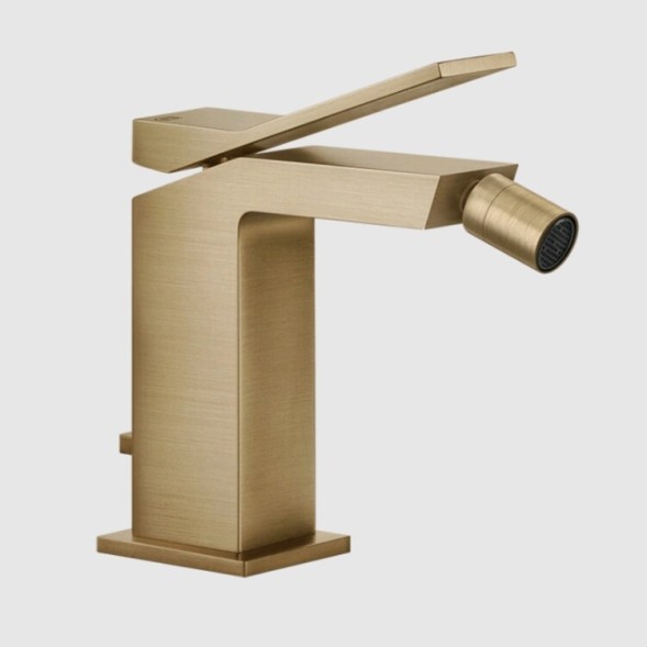 Gessi Смеситель для биде, Rettangolo K, цвет брашированная теплая бронза  53007#726