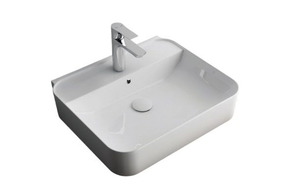 Раковина ISVEA SistemaU 50 см накладная цвет белый 10PL53050