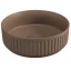 Раковина накладная ISVEA Infinity Ion круглая 36см, без отв. под смеситель цвет коричневый матовый 10NF66036-2H