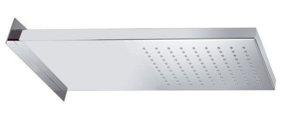 Daniel, консольная душевая головка 50x20 см, 1 режим: дождь, цвет черный матовый