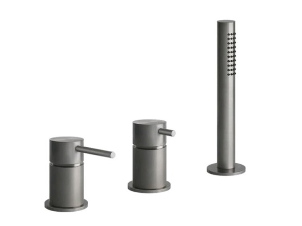Gessi Смеситель для ванны и душа, BATH316, цвет Брашиварованная сталь  54043#239
