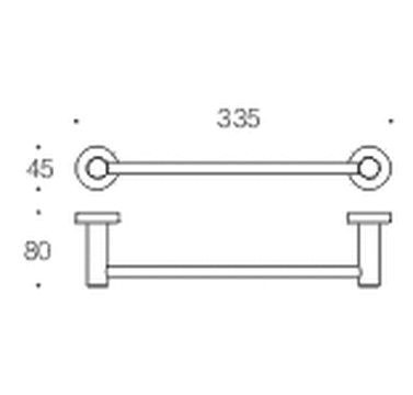 Полотенцедержатель COLOMBO DESIGN PLUS W4909.VL широкий цвет винтаж
