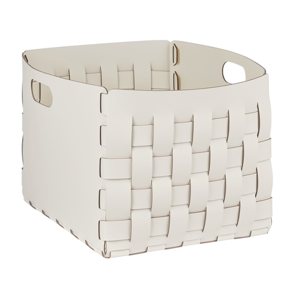 Корзинка COLOMBO DESIGN ADJ 1048.10/16 настольная напольная цвет белый/панна котта